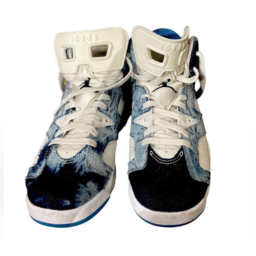 Jordan 6.5 Retro Washed Denim Wht/Dutch Blue-Citron Tint - Picture 3 of 13